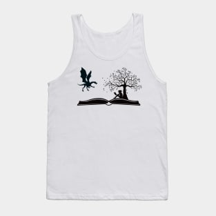 Books and Dragons Tank Top